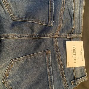 Women brand new dark blue jeans